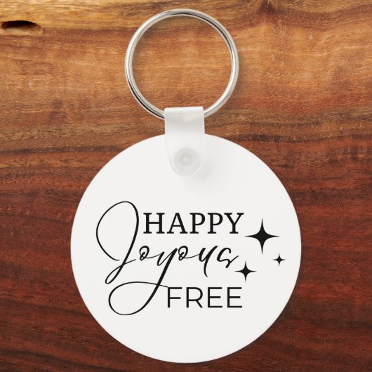 nuchterheid Keepsake Happy Joyous Gratis Sleutelhanger (Voorkant)