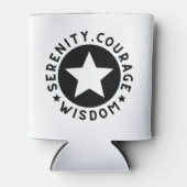 nuchterheid sereniteit moed wijsheid aangepaste na blikjeskoeler (Voorkant)