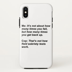 Nuchterheidstest iPhone X Hoesje