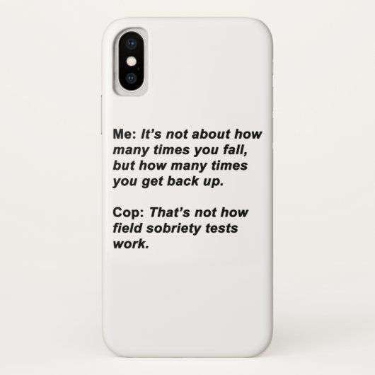Nuchterheidstest Case-Mate iPhone Case (Achterkant)