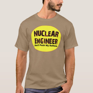 Nucleair ingenieur Buttonnen T-shirt