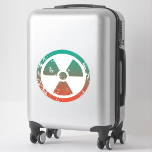 Nucleair radioactief teken sticker