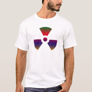 Nucleair radioactief teken t-shirt