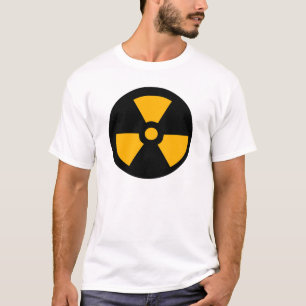 Nucleair radioactief teken t-shirt