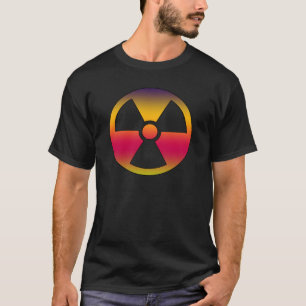 Nucleair radioactief teken t-shirt