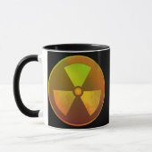 Nucleair symbool Radioactief gloed Mok (Links)