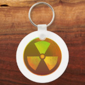 Nucleair symbool Radioactief gloed Sleutelhanger (Voorkant)