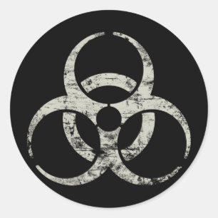  nucleair symbool ronde sticker