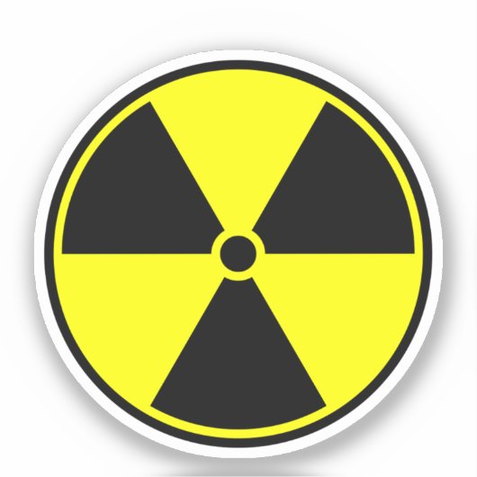 Nucleair symbool sticker (Voorkant)