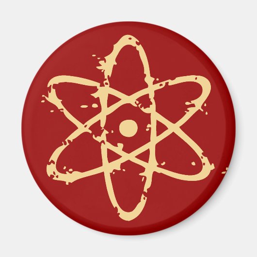 Nucleaire atomen! magneet (Voorkant)