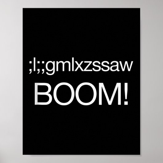 Nucleaire bom US Strategic Command Grappig Quote K Poster (Voorkant)