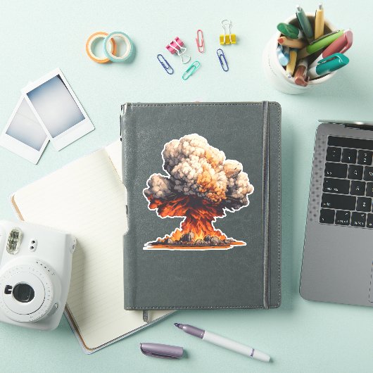 Nucleaire explosie sticker (iPad Cover)