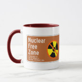Nucleaire Vrije Zone, Sign, Californië, VS Mok (Links)