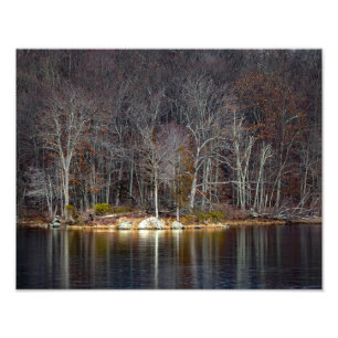 Nucleaire winter foto afdruk