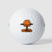 Nuclear Explosion Mushroom Cloud Golfballen (Voorkant)