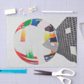 Nuclear I, CH, 1945, door Laszlo Moholy-Nagy Tissuepapier (Craft)