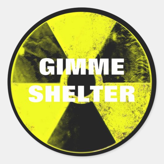 nuclear weapons ronde sticker (Voorkant)