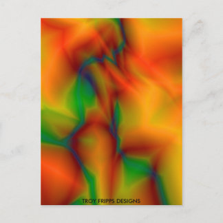 Nude Woman Abstract Briefkaart