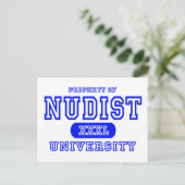 Nudist University Briefkaart (Staand voorkant)