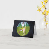 nudistenschilder briefkaart (Gele Bloem)