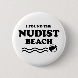Nudists, Nudist Beach Ronde Button 5,7 Cm