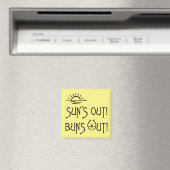 Nudist's Suns Out Buns Out Magnet Magneet (Insitu (Vaatwasser))