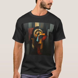 NUES Cubistische Abstracte T-shirt