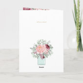 Nuestra Boda 4page FLORAL Spain Wedding INVITES Kaart (Achterkant)