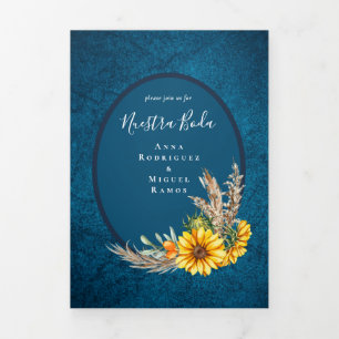 Nuestra Boda 6 pages Mariage espagnol Invitation