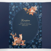 Nuestra Boda 6 pages Mariage espagnol Invitation (Intérieur au milieu)