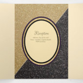 Nuestra Boda 6 pages Mariage espagnol Invitation (Intérieur au milieu)