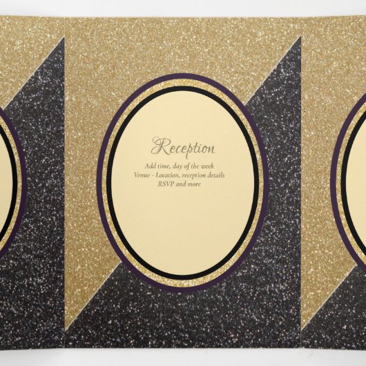 Nuestra Boda 6 pages Mariage espagnol Invitation (Intérieur au milieu)