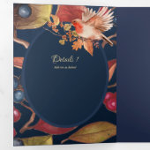 Nuestra Boda 6 pages Mariage espagnol Invitation (Intérieur en premier)