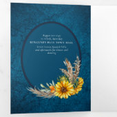 Nuestra Boda 6 pages Sunflower Mariage Invitation (Intérieur en premier)