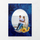 Nuestra Boda 6 pages Sunflower Mariage Invitation (Page de couverture)