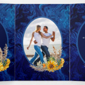 Nuestra Boda 6 pages Sunflower Mariage Invitation (Intérieur au milieu)