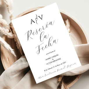 Nuestra Boda Bewaar de datum Reserva Fecha Spaans Save The Date
