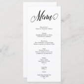 NUESTRA BODA - Carte de menu espagnole modifiable (Devant / Derrière)