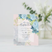 NUESTRA BODA Dusty Blue Floral BUDGET (Staand voorkant)