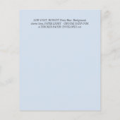 NUESTRA BODA Dusty Blue Floral BUDGET Flyer (Achterkant)