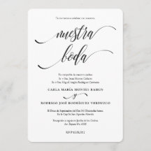 NUESTRA BODA Editable faire-part de mariage espagn