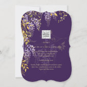 Nuestra Boda Lilac Mariage Wisteria Invitation esp (Dos)