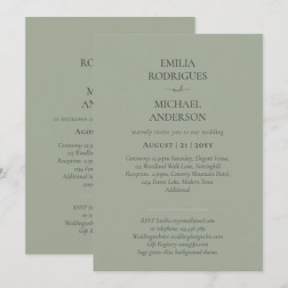 Nuestra Boda Modern Typografie VEEL COLORS INVITE Kaart