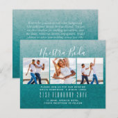 Nuestra Boda Photo Collage Wedding INVITE (Voorkant / Achterkant)