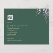NUESTRA BODA PHOTO Wisteria Spanish Wedding Invite Flyer (Achterkant)