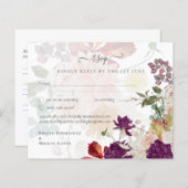 NUESTRA BODA Plum Herfst Floral Spain Wedding (Voorkant / Achterkant)