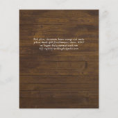 NUESTRA BODA Plum Herfst Floral Spain Wedding Flyer (Achterkant)