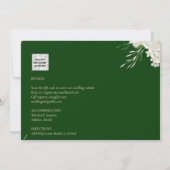 NUESTRA BODA White Roses Espagnol Photo Invitation (Dos)