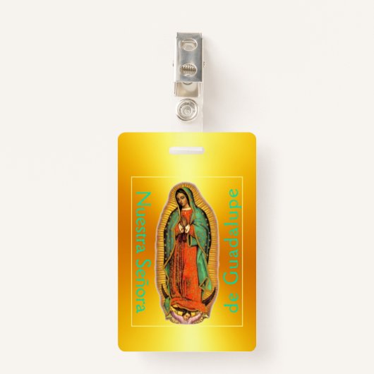 Nuestra Señora de Guadalupe Badge (Voorkant met clip)