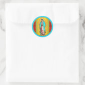 Nuestra Señora de Guadalupe Classic Round Sticker (Tas)